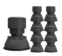 Cuscinetti Antivibrazione per Lavatrice Con Piedini a Ventosa, Piedini di Livellamento per Lavatrice a Frigorifero, Cuscinetti Antivibranti, Assorbitori D'urto a Prova D'umidità(Adjustable-BK,8 PCS)