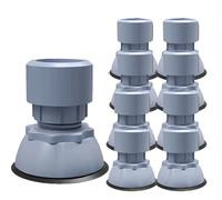 Cuscinetti Antivibrazione per Lavatrice Con Piedini a Ventosa, Piedini di Livellamento per Lavatrice a Frigorifero, Cuscinetti Antivibranti, Assorbitori D'urto a Prova D'umidità(Adjustable-GY,8 PCS)