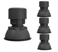 Cuscinetti Antivibrazione per Lavatrice Con Piedini a Ventosa, Piedini di Livellamento per Lavatrice a Frigorifero, Cuscinetti Antivibranti, Assorbitori D'urto a Prova D'umidità(Adjustable-BK,4 PCS)