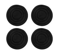Cuscinetti antivibrazioni per lavatrice, 4 pezzi di piedini ammortizzanti in gomma for elettrodomestici multicolore(Black)
