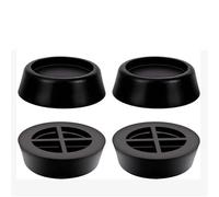 Cuscinetti antivibrazioni per lavatrice, Piedini vibranti in gomma TPR for lavatrice, confezione da 4, multicolore,5x6,5x2 cm(Black)