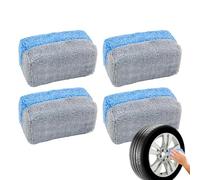 Cuscinetti applicatori, in microfibra, antigraffio, per la pulizia 'auto, per lucidare gli pneumatici, per la pulizia degli interni