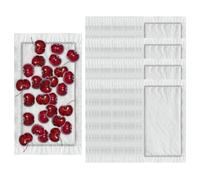 Cuscinetti assorbenti per carne, confezione da 100 pezzi, per uso sanitario della cucina, in materiale non tessuto, ad alto assorbimento d'acqua, per mantenere la secchezza degli imballaggi per cucine