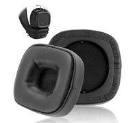 Cuscinetti Auricolar di Ricambio Major IV, Auricolari per Marshall Major III IV Compatibili Cuffie Clip Nera in Memory Foam Pelle Proteica Bluetooth on Ea Padiglioni Spugna e Pell PU Nero