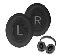 Cuscinetti Auricolari di Ricambio compatibile con Bose QC45, Pelle Proteina Schiuma Cuscino, Cuscini di Ricambio, Casco Circumaurale QuietComfort 45/SE Nero