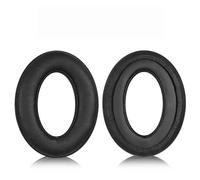 Cuscinetti auricolari di ricambio compatibili con cuffie Sennheiser HD598, HD599, HD558, HD515, HD518, HD555, HD558, HD595, PC360, PC373d, in pelle nera