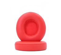 Cuscinetti auricolari di ricambio compatibili con cuffie wireless Beats Solo 2.0 Solo 3.0, morbidi e confortevoli, in pelle con memory foam, resilienti (tangerine