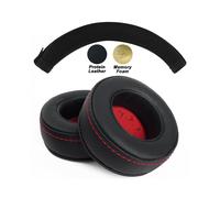 Cuscinetti auricolari di ricambio compatibili con OneOdio Studio PR0 10/H/30/50/C/M Monitor 60, Red