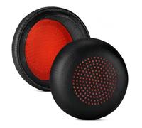 Cuscinetti Auricolari di Ricambio Compatibili con Plantronics Voyager Focus UC B825 Binaural, Voyager Focus 2 UC, Poly Blackwire 5200/C5200/5210/C5210/5220/C5220/7225/C7225, Memory Foam, Pelle, Nero
