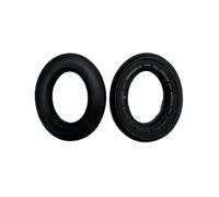 Cuscinetti Auricolari di Ricambio compatibili con Sennheiser ACCENTUM Plus & RIG 300 PRO, Pelle Proteica, Vari Colori, 2 Pz Black