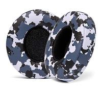Cuscinetti auricolari di ricambio extra spessi per cuffie Beats Solo 2 e 3 wireless ON-Ear di Wicked Cushions - Pelle morbida, memory foam di lusso, adesivo forte | Snow Camo