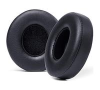 Cuscinetti auricolari di ricambio extra spessi per cuffie Beats Solo 2 e 3 wireless ON-Ear di Wicked Cushions - Pelle morbida, memory foam di lusso, adesivo forte | Nero