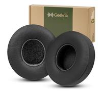 Cuscinetti auricolari di ricambio Geekria compatibili con Beats Solo 4 Wireless, cuffie on-ear, pad (Nero)