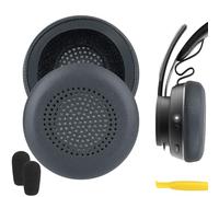 Cuscinetti auricolari di ricambio Geekria per Logitech Zone Wireless/Plus/900 (non adatto a Zone Wired/750/Wireless 2) cuffie (titanio)