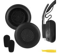 Cuscinetti auricolari di ricambio Geekria per Logitech Zone Wireless Plus & Zone 900 (escluso Zone Wired, 750, Zone Wireless 2), cuscinetti per orecchie con guida video installazione (Nero)