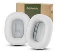 Cuscinetti auricolari di ricambio Geekria QuickFit compatibili con Apple AirPods MAX, guanciali per le orecchie, parti di riparazione (Argento)
