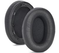 Cuscinetti auricolari di ricambio in pelle di agnello nera compatibili con Sony WH-1000XM3 (WH1000XM3) - 2 pezzi