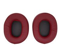 Cuscinetti auricolari di ricambio in pelle proteica per cuffie Crusher 3.0 Wireless e Hesh3 Cuscinetti auricolari in memory foam di ricambio, confezione da 2 (Vino Rosso)