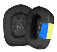 Cuscinetti auricolari di ricambio in tessuto a rete G733, compatibili con cuffie wireless Logitech G733 Lightspeed RGB ad alta densità, in memory foam (nero - gel di raffreddamento)