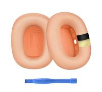 Cuscinetti Auricolari di Ricambio per AirPods Max Cuffie di MMOBIEL - Premium - Memory Foam e Mesh Fabric Cuscinetti Cuffie con Strato di Silicone - Padiglioni - Arancione