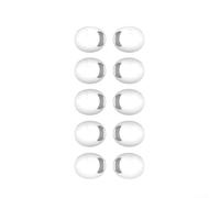 Cuscinetti auricolari di ricambio per AirPods Pro 2025, in silicone, con fori per la riduzione del rumore, design antigraffio, comodi da indossare, 5 paia (bianco)