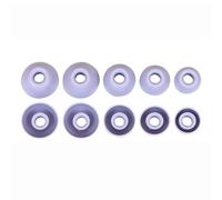 Cuscinetti auricolari di ricambio per auricolari Beats Powerbeats 2 Pro Pb2 ProSilicone, vestibilità sicura, resistenti al sudore, accessori sportivi, viola, 5 paia