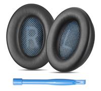 Cuscinetti auricolari di ricambio per cuffie Bose SoundLink Around-Ear 2, con scritta "L e R" e il colore e la forma giusti (SLAE2, nero)
