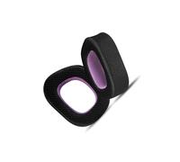 INF 2 cuscinetti di ricambio per cuffie Corsair HS80 RGB Max, in tessuto, nero/viola, 9 x 7 cm