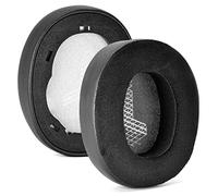 Cuscinetti auricolari di ricambio per cuffie JBL E65 E65BTNC / DUET NC / LIVE650 BTNC LIVE660 BTNC, cuscinetti auricolari di ricambio in memory foam (PU + velluto, nero)