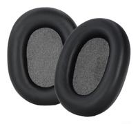 Cuscinetti auricolari di ricambio per cuffie Sony WH-1000XM3, in pelle e memory foam, extra spessi, per isolamento acustico, colore nero (B)