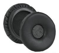 Cuscinetti auricolari di ricambio per Jabra Biz 2400 II e PLANTRONICS T110 On-Ear Wireless Headset, in morbida pelle proteica, isolamento acustico, memory foam, nero