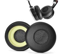 Cuscinetti auricolari di ricambio per Jabra Evolve 20 20se 30 30II 40 65 65+, Evolve 65 Cuscinetti di Ricambio, Cuscinetti Con Morbida Pelle Proteica (Nero)