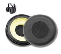 Cuscinetti Auricolari di Ricambio per Jabra Evolve 75+ 65+ 40 30II 20se 20, Cuscinetti Compatibili con Jabra Evolve con Morbida Pelle Proteica Schiuma Memoria Migliore Esperienza Sonora Nero