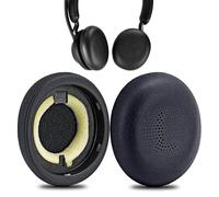 Cuscinetti auricolari di ricambio per Jabra Evolve2 65, per cuffie wireless Jabra Elite 45H, cuscinetti auricolari con morbida pelle proteica (nero)