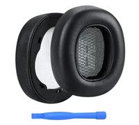 Cuscinetti Auricolari di Ricambio per JBL E65 (E65BT, E65BTNC)/Live 650 (650NC, 650BTNC)/Live 660 (660NC, 660BTNC)/Duet NC Over-Ear Cuffie di MMOBIEL - Memory Foam, Protein PU Cuscinetti Cuffie - Nero