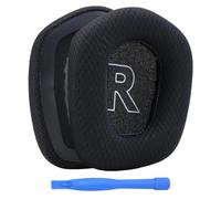 Cuscinetti Auricolari di Ricambio per Logitech G733 / G335 Lightspeed Wireless Gaming Cuffie di MMOBIEL - Mesh Fabric Cuscinetti - Padiglioni Cuffie - Nero
