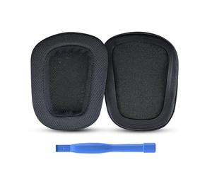 Cuscinetti Auricolari di Ricambio per Logitech G733 / G335 Lightspeed Wireless Gaming Cuffie di MMOBIEL - Mesh Fabric Cuscinetti - Padiglioni Cuffie - Nero