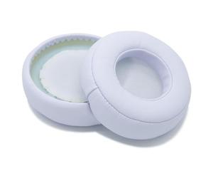 Cuscinetti Auricolari di Ricambio per Monster Beats by Dr. Dre Pro Detox Headphone Cuffie di MMOBIEL - Memory Foam Protein PU Cuscinetti - Padiglioni Cuffie - Bianco
