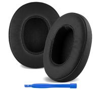 Cuscinetti auricolari di ricambio per Skullcandy Crusher Wireless, Crusher Evo, Crusher ANC, Hesh3, Venue ANC - Pelle proteica/Nero