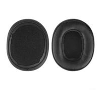 Cuscinetti auricolari di ricambio per Skullcandy Crusher Wireless per evo Hesh 3, morbidi cuscini in memory foam, in pelle sintetica, colore nero (A)