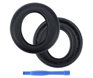 Cuscinetti Auricolari di Ricambio per Sony PlayStation 5 Pulse Elite Wireless Cuffie PS5 di MMOBIEL - Memory Foam e Protein PU Cuscinetti Cuffie - Padiglioni Cuffie - Nero