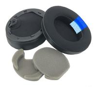 Cuscinetti auricolari di ricambio per Sony WH-1000XM5 XM4 XM3 XM2 MDR-1000X, cuscinetti auricolari in morbida pelle proteica con copertura per archetto, nero (M)