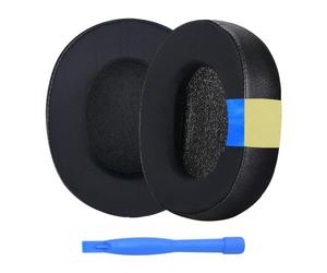 Cuscinetti Auricolari di Ricambio per SteelSeries Arctis 1/3 / 5/7 / 9 / Pro e Prime Wireless Gaming Cuffie etc. di MMOBIEL - Cuscinetti Gel Raffreddante - Nero