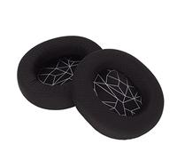 Cuscinetti Auricolari di Ricambio per SteelSeries Arctis 3 5 7, per Arctis 9, per Arctis 1, per Arctis PRO, Cuscinetti Auricolari in Memory Foam,(Cuscinetti Auricolari Neri con Serigrafia Bianca)