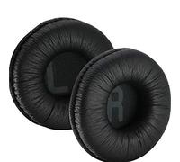 Cuscinetti auricolari di ricambio Poyatu per cuffie JBL Tune 500BT T450BT JR300 JR300BT, Sony WH-CH500/CH510/MDR-ZX110/ZX330, Sennheiser HD25/HD250BT/HMD 25, in similpelle nera
