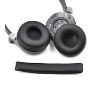 INF 1 paio di cuscinetti auricolari di ricambio per JBL E40 E40BT, cuscinetti auricolari e un archetto di ricambio, PU + materiale in spugna, 1 cuscinetti auricolari, 1 copertura per archetto