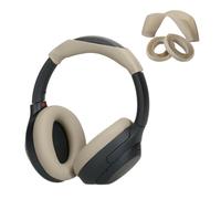 kwmobile Cuscinetti Auricolari e Custodia Archetto Cuffie Compatibile con Sony WH-1000XM4 / WH-1000XM3 - Copri Padiglioni Headband Cover beige