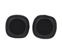 INF 1 paio di cuscinetti auricolari in pelle di pecora di alta qualità per cuffie Marshall Major 4, colore nero, 7 x 7 cm, maggiore comfort e isolamento acustico