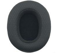 Cuscinetti auricolari in pelle proteica con memory foam, compatibili con SKULLCANDY Crusher 3.0 Wireless & HESH3, traspiranti, 90 x 70 mm, nero (F)