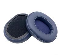 Cuscinetti auricolari in pelle proteica con memory foam, compatibili con SKULLCANDY Crusher 3.0 Wireless & HESH3, traspiranti, 90 x 70 mm, nero (E)